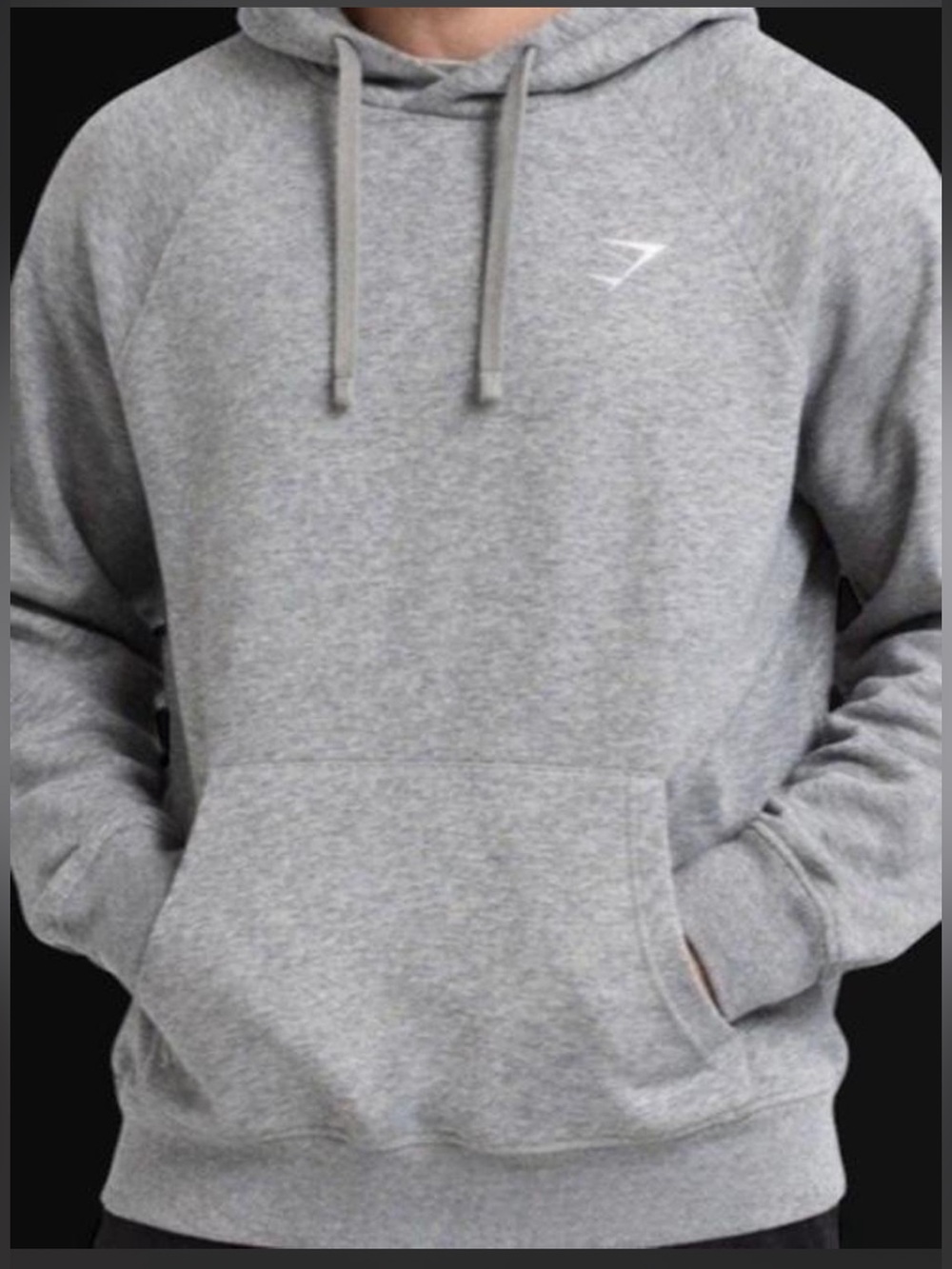 Gymshark Light Grey Pullover Hoodie